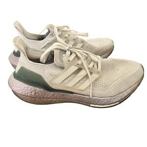 Adidas Ultraboost 21 Crystal White Silver Womens size 7